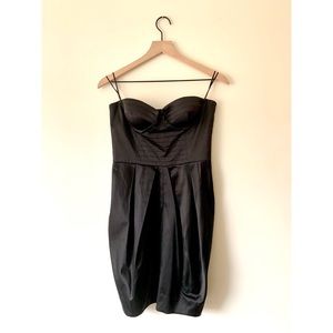Strapless Black Mini Dress